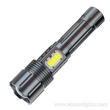 Hot Sale Design New Technology XHP50 Long Range Led USB Rechargeable Flashlight Focusable Most Powerful Led Flashlight Torch